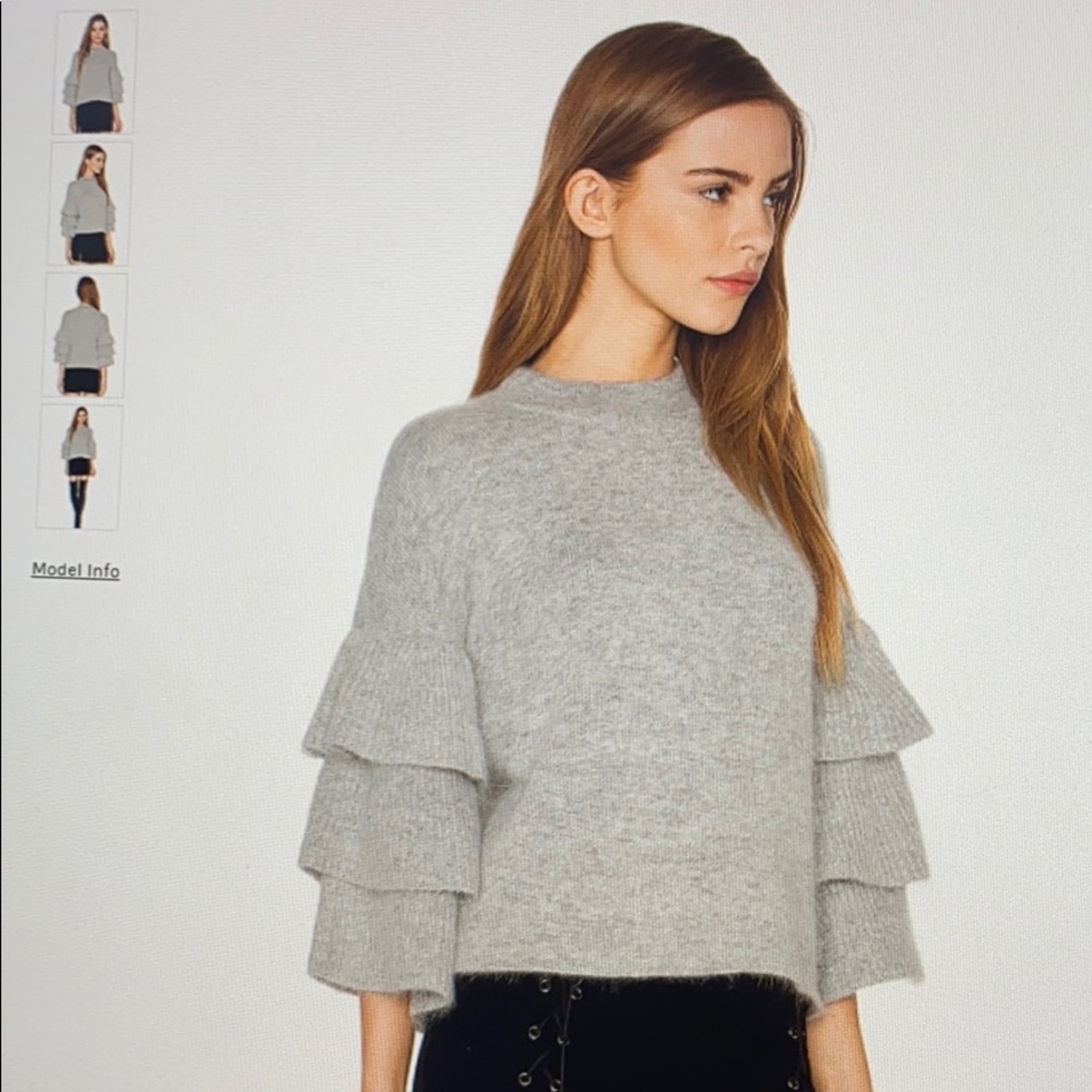 REVOLVE Endless Rose Tiered Ruffle Sleeve Sweater